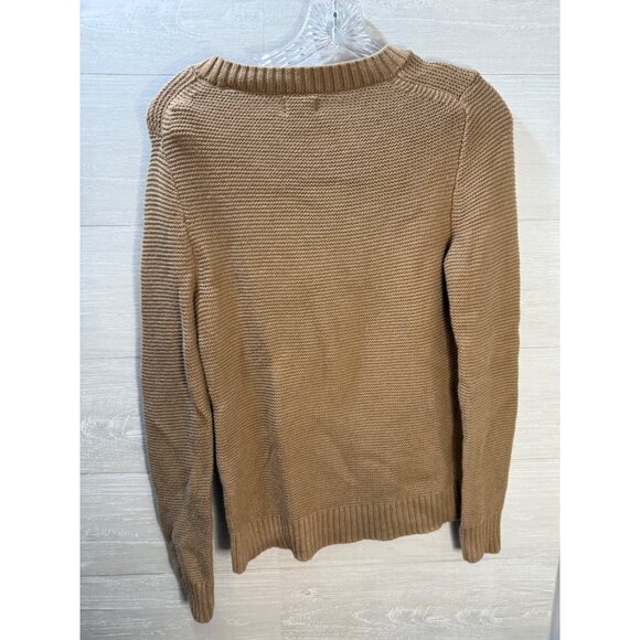 J.Crew‎ Womens Tan Cotton Knit Crewneck Sweater XS - Picture 5 of 6